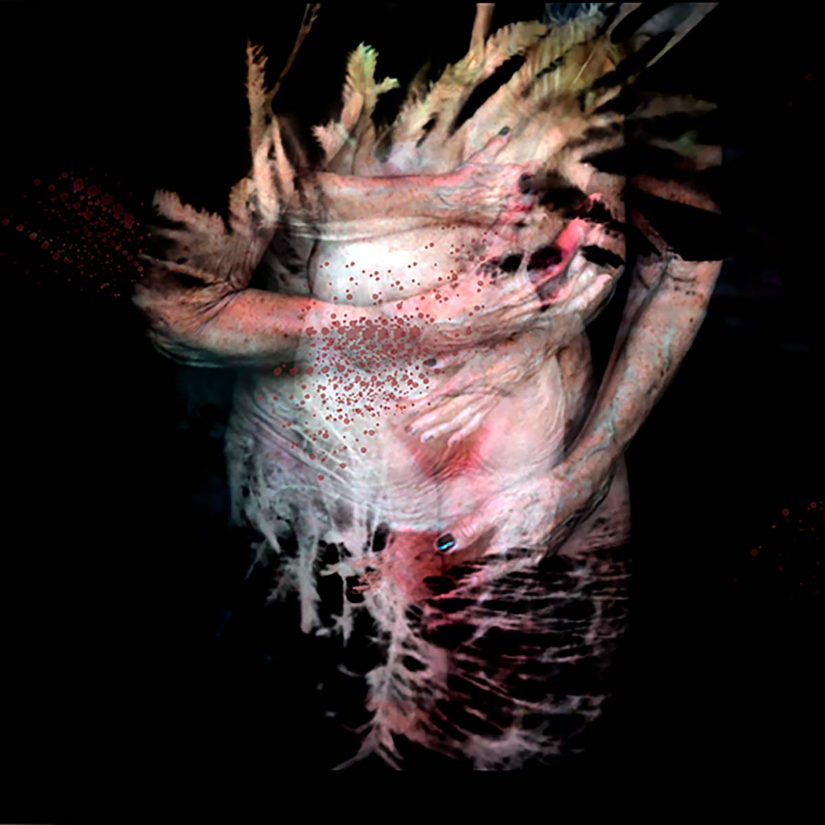 Venus_Maria, 
44x44 cm, 
Fine art print metallic on Aludibond, 2025
Performance: Susanne Weber-Lehrfeld